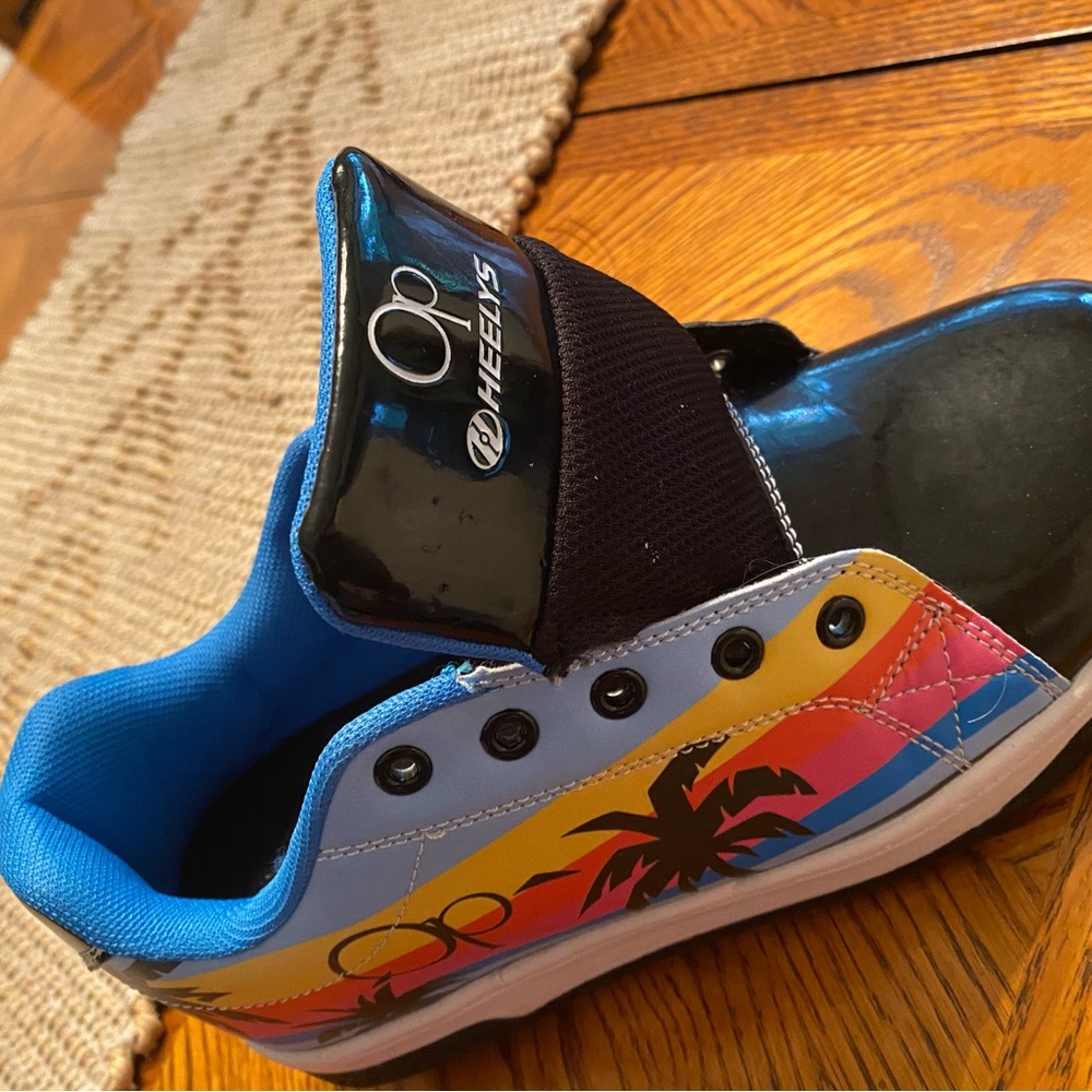 OP Black and Blue Sneakers with Vibrant Design